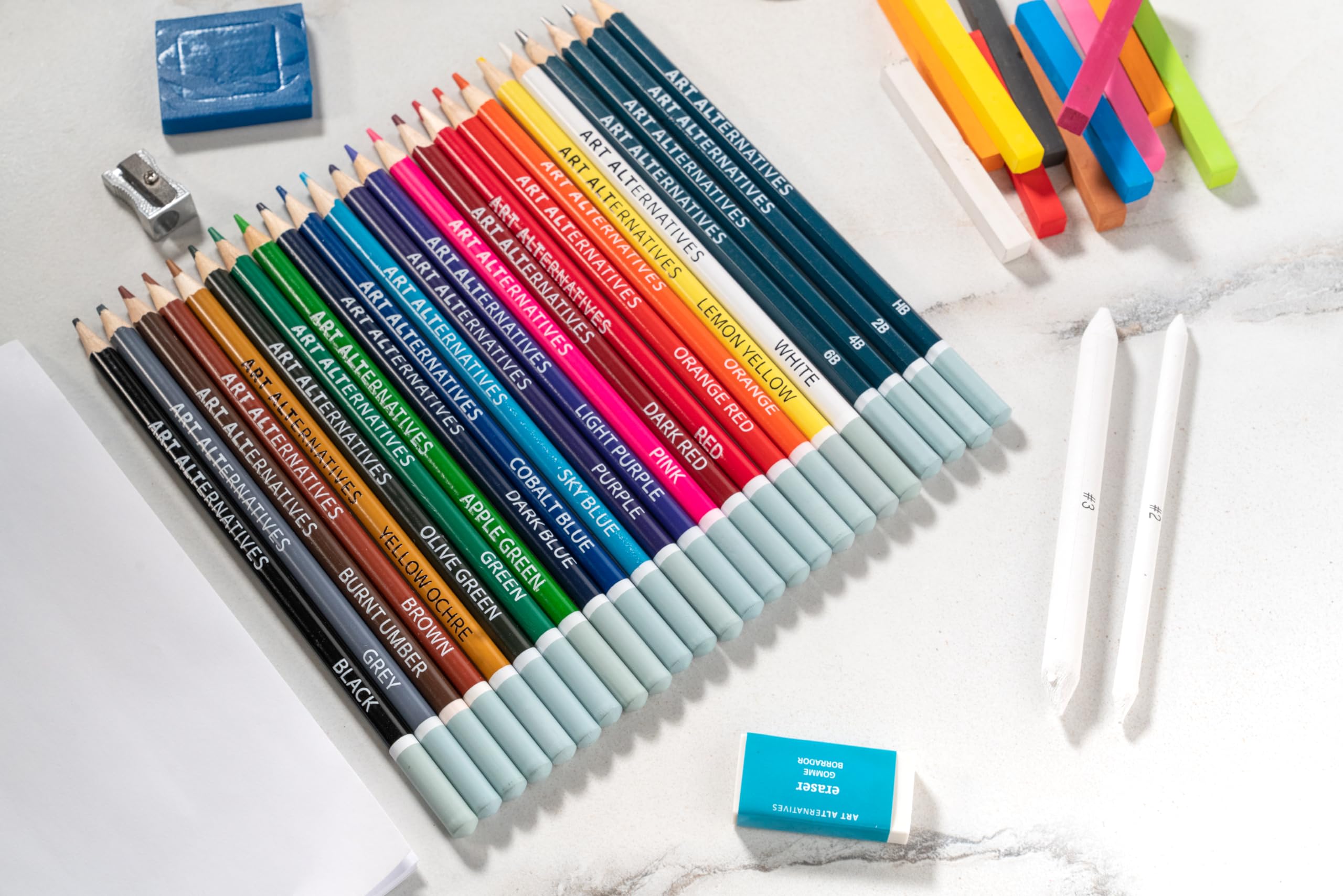 Amazon.com: Art Alternatives 60 Piece Artist Drawing Art Set, Multi